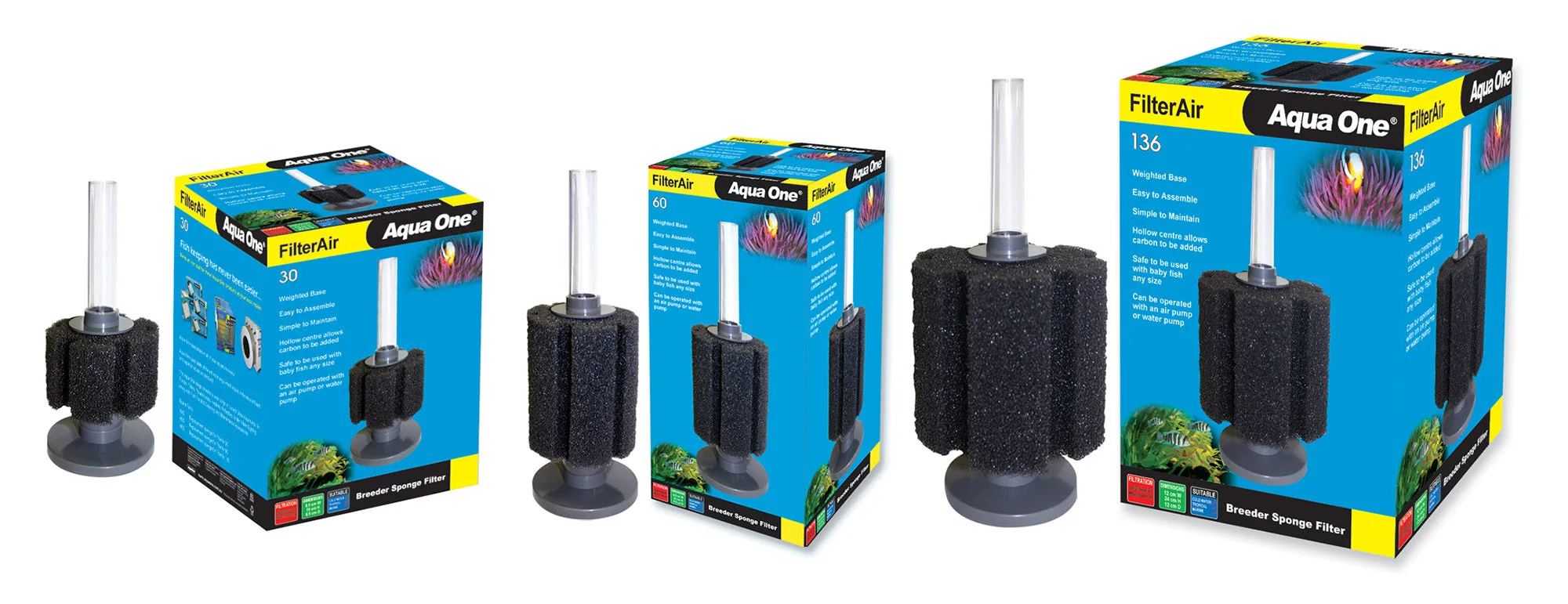 Aqua One FilterAir Sponge Filter