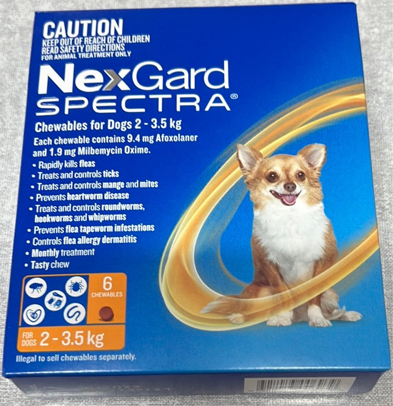 Nexgard Spectra 2-3.5Kg 6 pack